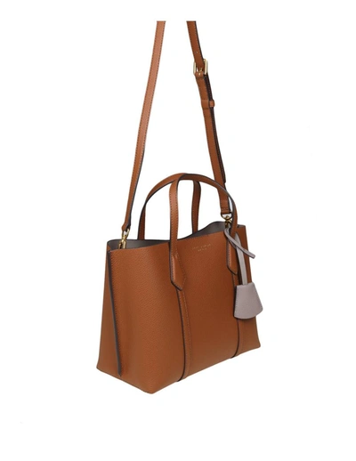 Shop Tory Burch Leather Shopping In Light Umber