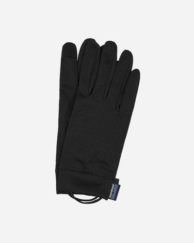 Shop Patagonia Wmns Capilene Midweight Liner Gloves In Black