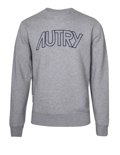 Shop Autry Cotton Sweatshirt In Melange