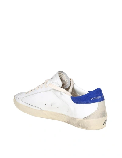 Shop Golden Goose Super Star Sneakers In White/grey