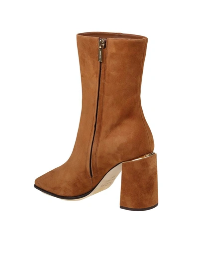 Shop Jimmy Choo Suede Ankle Boot In Tan