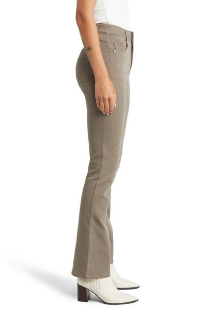 Shop Wit & Wisdom 'ab'solution Itty Bitty High Waist Bootcut Pants In Brindle Olive