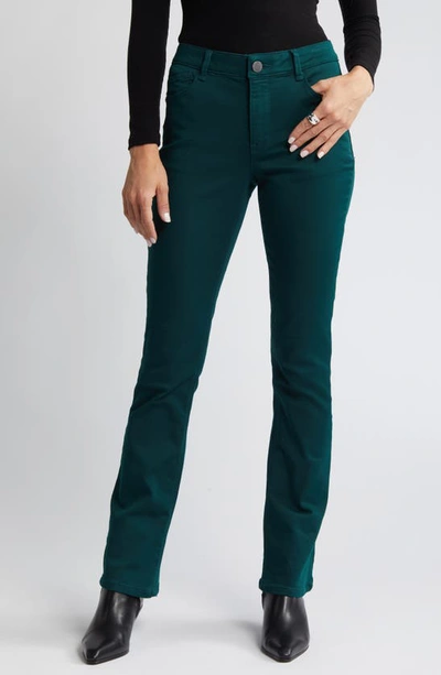 Shop Wit & Wisdom 'ab'solution Itty Bitty High Waist Bootcut Pants In Spruce