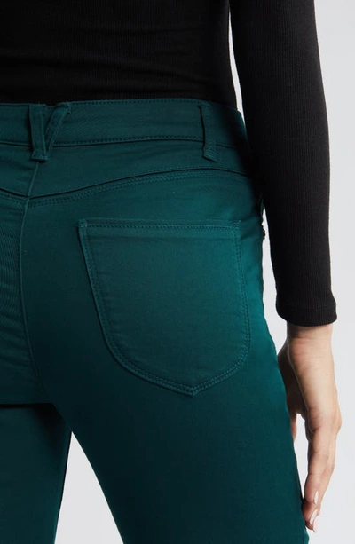 Shop Wit & Wisdom 'ab'solution Itty Bitty High Waist Bootcut Pants In Spruce