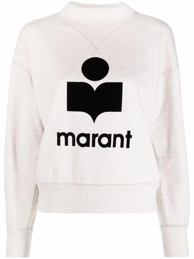 Shop Isabel Marant Étoile Moby Sweatshirt In Nude &amp; Neutrals