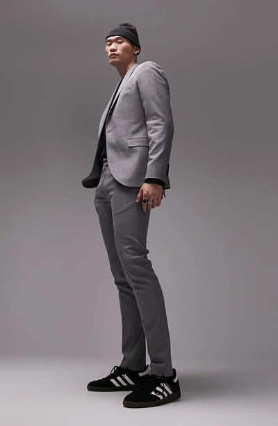 Shop Topman Skinny Suit Trousers In Grey
