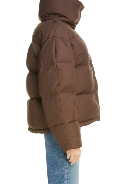 Shop Acne Studios Olimera Recycled Down Puffer Jacket In Coffee Brown