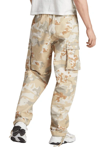 Shop Adidas Originals Camouflage Cargo Pants In Savannah