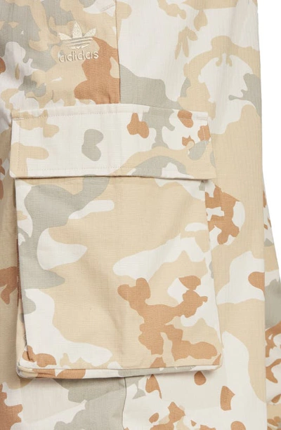 Shop Adidas Originals Camouflage Cargo Pants In Savannah
