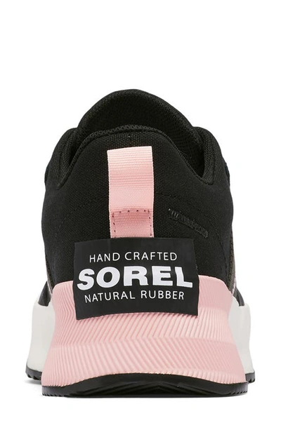 Shop Sorel Out N About Waterproof Low Top Sneaker In Black/ Vintage Pink