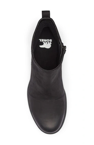 Shop Sorel Emelie Iii Waterproof Boot In Black/ Black
