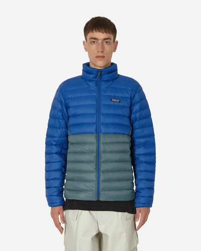 Shop Patagonia Down Sweater Jacket Passage In Blue