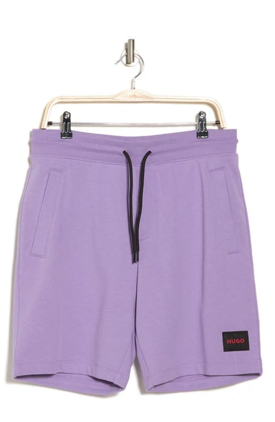 Shop Hugo Diz Sweat Shorts In Open Purple