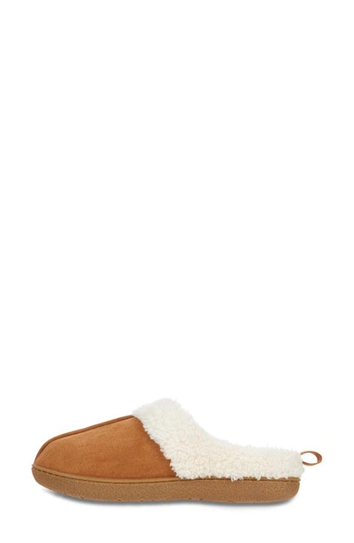 Floopi Faux Shearling Lined Slipper In Chestnut