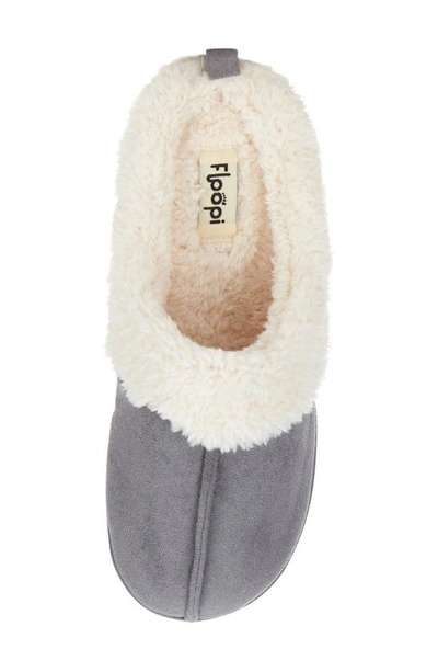Floopi Faux Shearling Lined Slipper In Grey