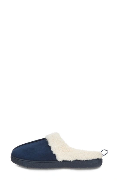 Floopi Faux Shearling Lined Slipper In Navy