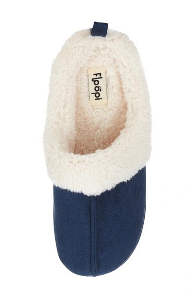 Shop Floopi Faux Shearling Lined Slipper In Navy