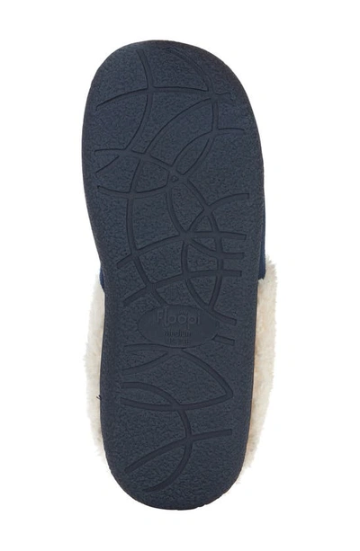 Floopi Faux Shearling Lined Slipper In Navy