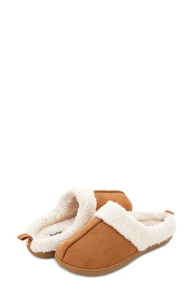 Floopi Faux Shearling Lined Slipper In Chestnut