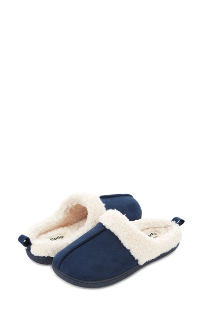 Floopi Faux Shearling Lined Slipper In Navy
