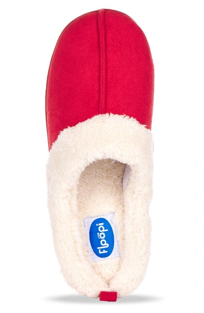 Floopi Faux Shearling Lined Slipper In Red