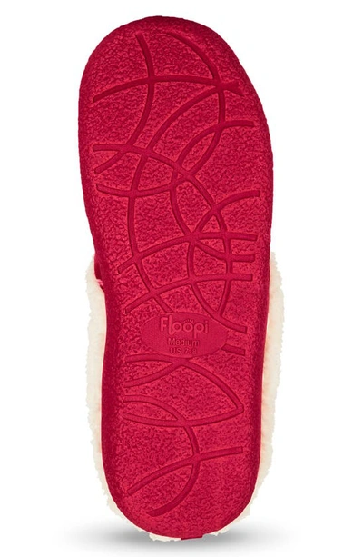 Floopi Faux Shearling Lined Slipper In Red