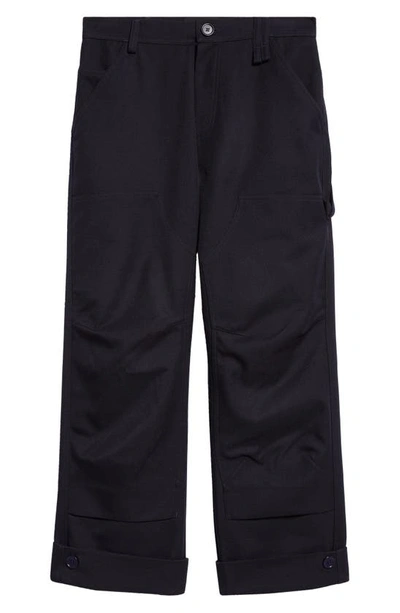 Shop Simone Rocha Workwear Twill Trousers In Navy