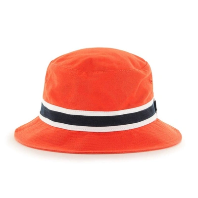 Shop 47 ' Orange Chicago Bears Striped Bucket Hat