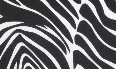 Shop Stephanie Johnson Large Sahara Zebra Martha Briefcase Cosmetics Bag In Black/ White