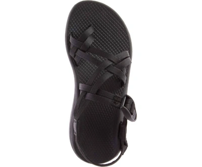 Shop Chaco Women's Z/cloud X2 Sandal In Solid Black In Multi