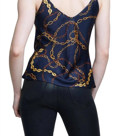 Shop L Agence Lexi Camisole In Navy In Blue