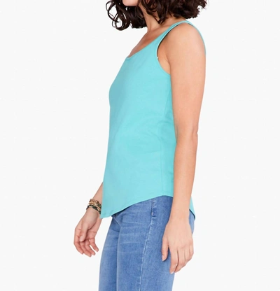 Shop Nic + Zoe Shirt Tail Perfect Tank In Aqua In Blue