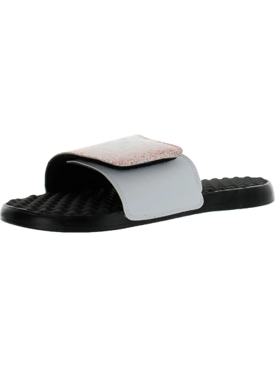Shop Islide Mantra Slide Womens Faux Leather Slip On Slide Sandals In Multi