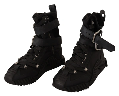 Shop Dolce & Gabbana Trekking Boots High Cut Sneakers Women's Shoes In Black