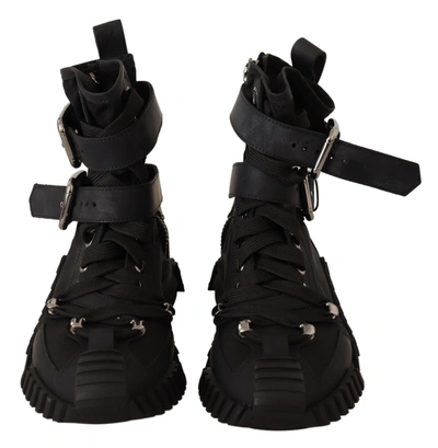 Shop Dolce & Gabbana Trekking Boots High Cut Sneakers Women's Shoes In Black