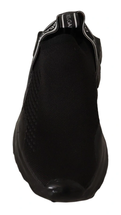 Shop Dolce & Gabbana Slip On Women Low Top Sorrento Sneakers Women's Shoes In Black