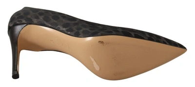 Shop Sofia Leopard Leather Stiletto High Heels Pumps Women's Shoes In Black