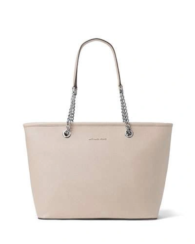 Michael Michael Kors Jet Set Chain Saffiano Multifunction Tote Bag, Cement