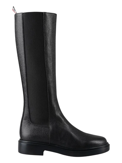 Shop Thom Browne Boots Shoes In Black