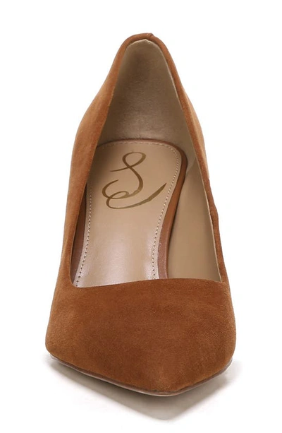 Sam Edelman Vienna Womens Comfort Insole Pointed Toe Pumps In Frontier Brown