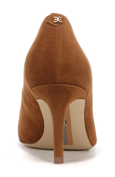 Sam Edelman Vienna Womens Comfort Insole Pointed Toe Pumps In Frontier Brown