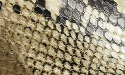 Shop Khaite Marion Python Embossed Wedge Sandal In Natural