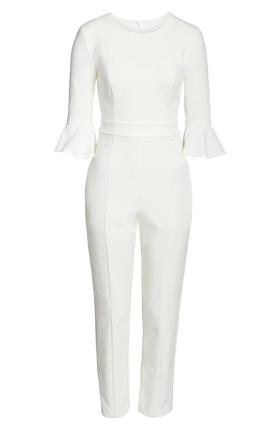 Shop Black Halo Brooklyn Jumpsuit In Porcelain