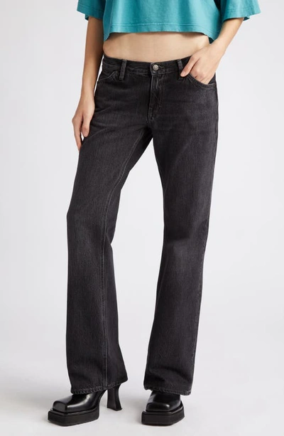 Acne Studios Nonstretch Organic Cotton Jeans In Black