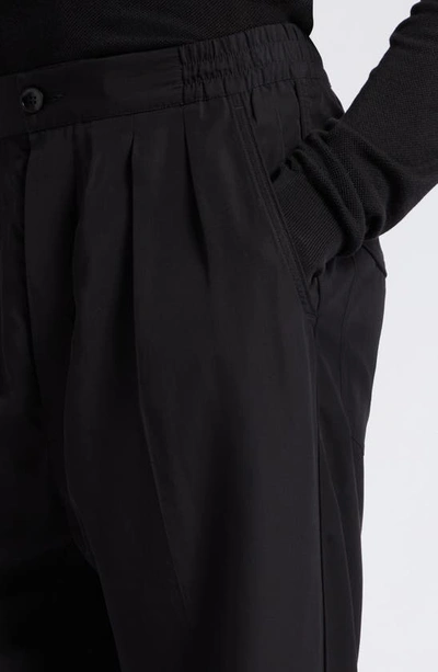 Shop Tom Ford Pleated Lightweight Lyocell Lounge Pants In Black