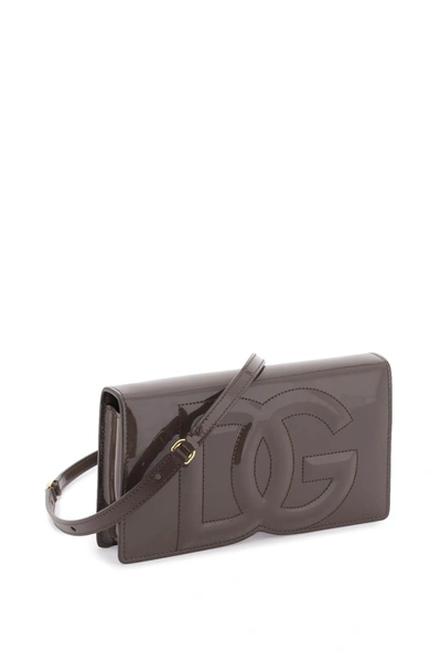 Shop Dolce & Gabbana Mini 'dg Logo' Bag In Patent Leather