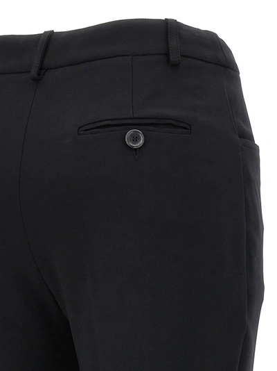 Moschino Straight-leg Pants With Front Pleat In Stretch Viscose