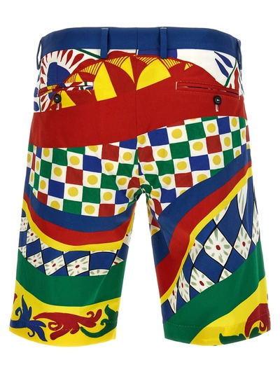 Shop Dolce & Gabbana Carretto Bermuda, Short In Multicolor