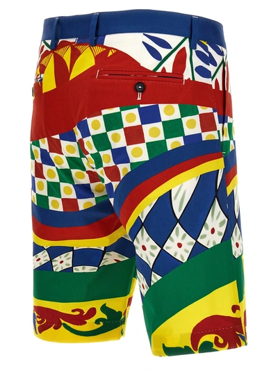 Shop Dolce & Gabbana Carretto Bermuda, Short Multicolor
