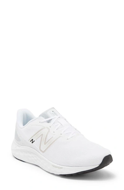 Shop New Balance Fresh Foam Arishi V4 Sneaker In White/ Light Aluminum